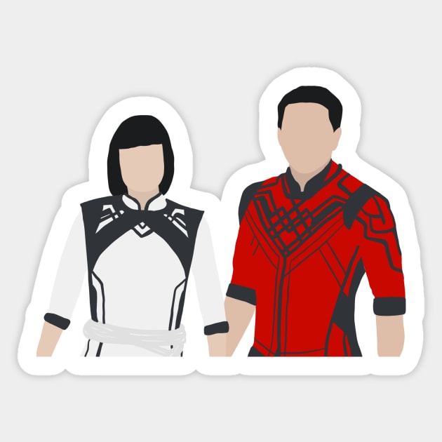 Shang and Xialing Sticker by Sofieq